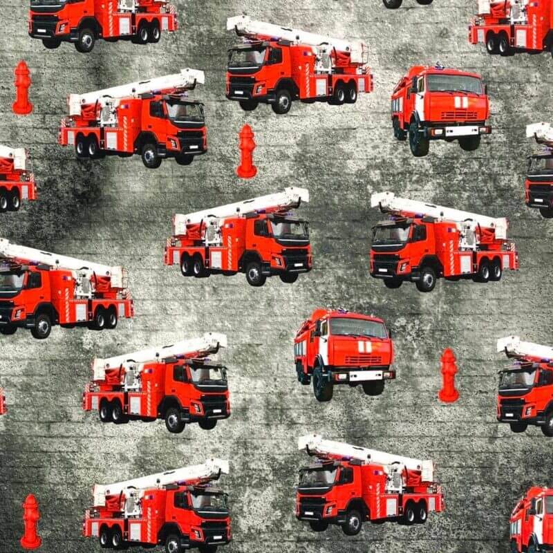 Jersey med brannnbiler