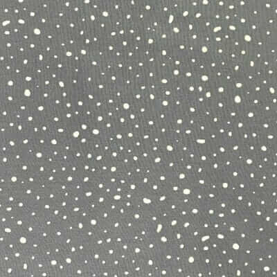 Bomullspoplin Prikk - Blå