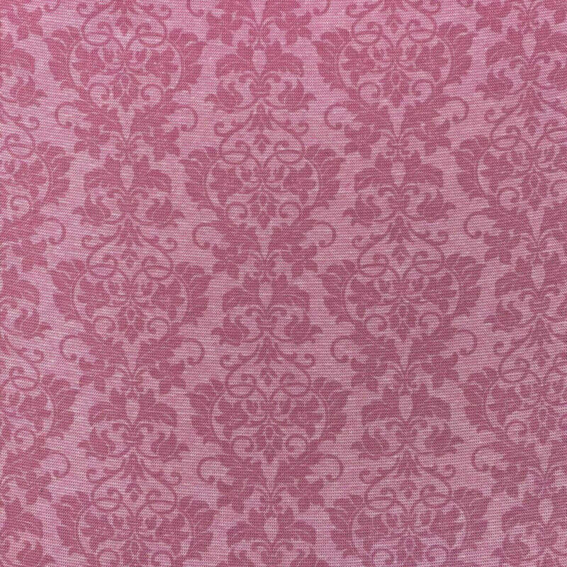 Ribb - Rosa Barokkmønstret