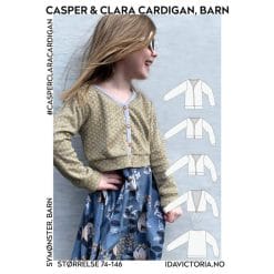 Ida Victoria - Casper & Clara Cardigan til barn (str. 74-146) Mønster, Papir