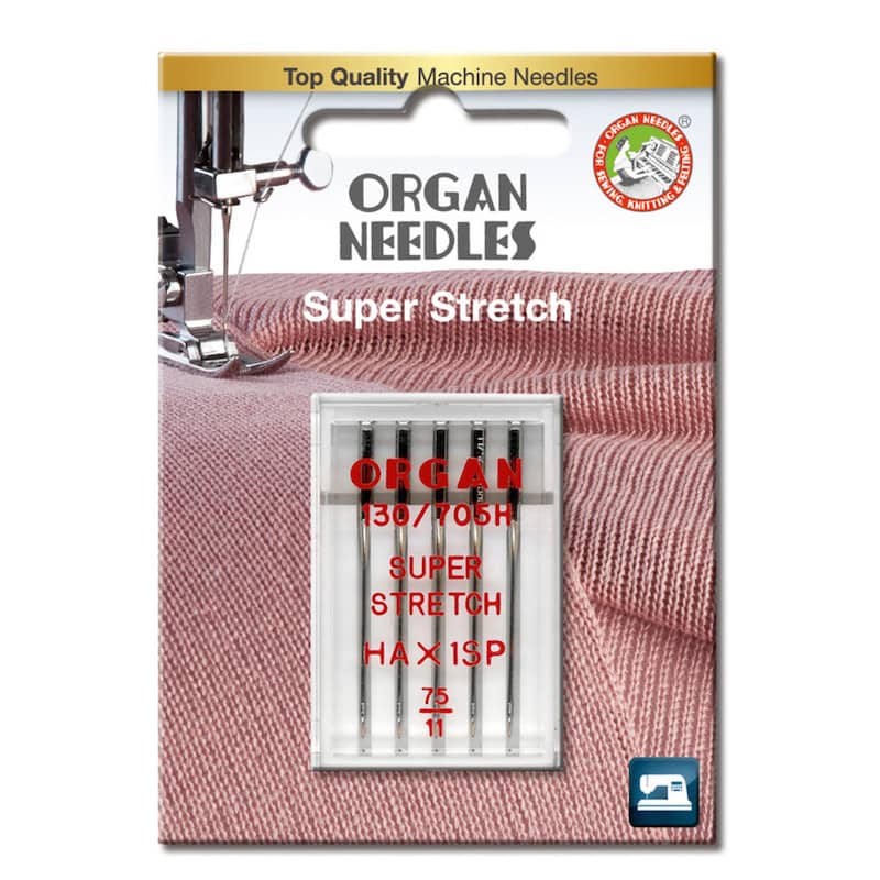 Symaskinnål - Organ Super Stretch HAX1SP 75, 5-pack