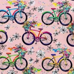 Jersey - Glade sykler rosa