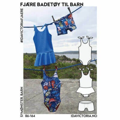 Ida Victoria - Fjære badetøy, barn (86-163), Papir