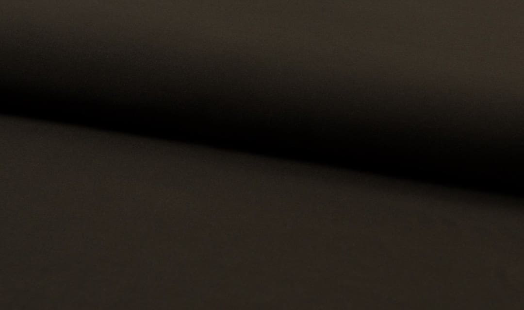 Ensfarget Bambus jersey - Dark Brown