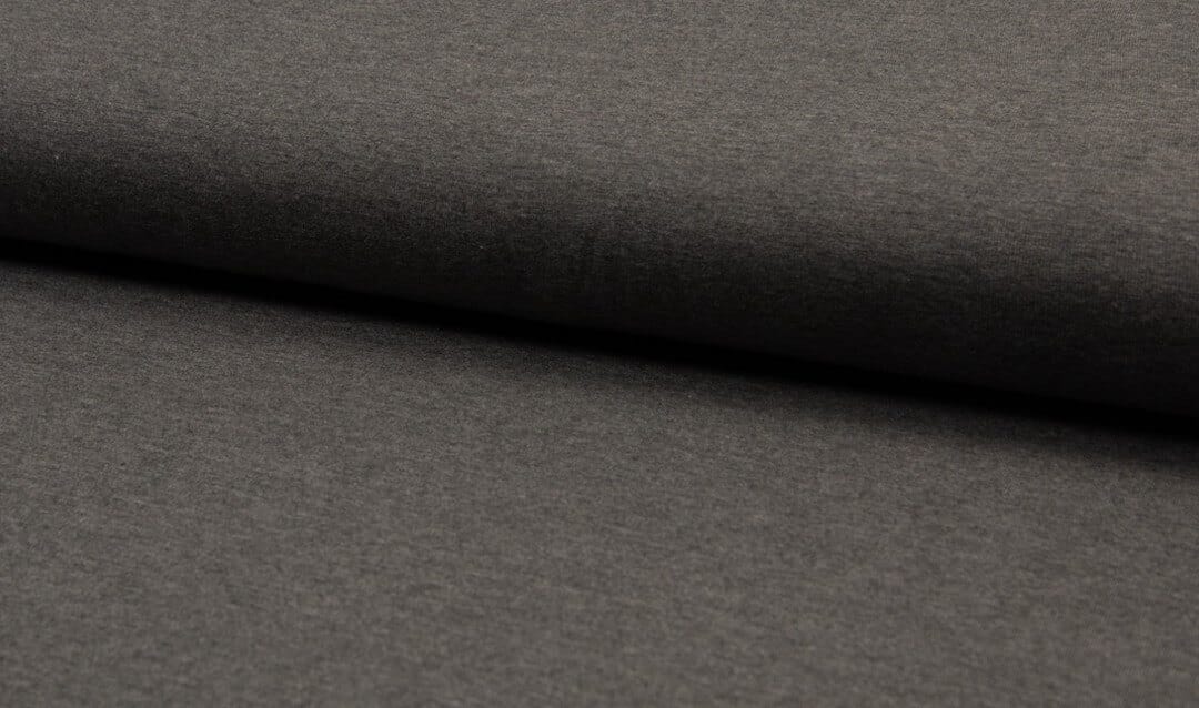 Ensfarget Bambus jersey - Dark Grey Melange