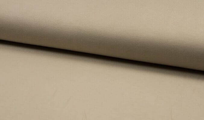 Ensfarget Bambus jersey - Sand