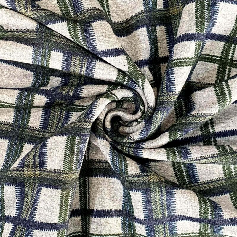 French Terry - Plaid small grey