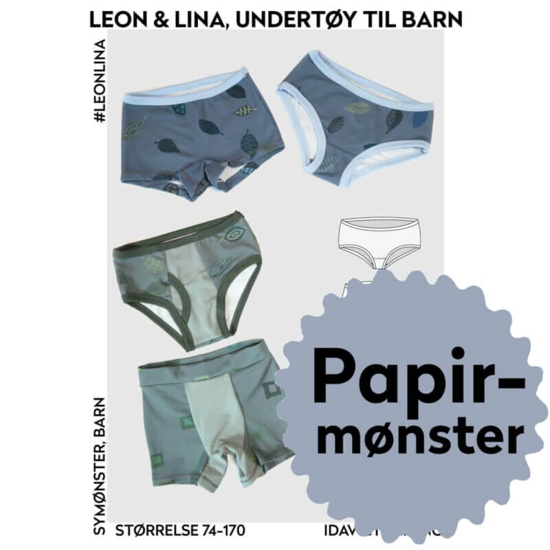 Ida Victoria - Leon & Lina undertøy til barn (74-170), Papir