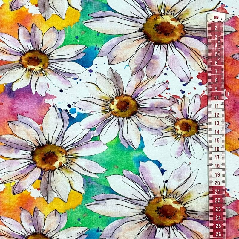Jersey - Watercolor daisy
